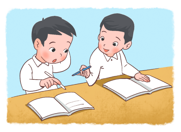 Bài tập cuối tuần Tiếng Việt 2 Tập một | Tuần 11 | Luyện từ và câu Đặt câu  thích hợp với mỗi tranh để trả lời câu hỏi: “Hai bạn nhỏ