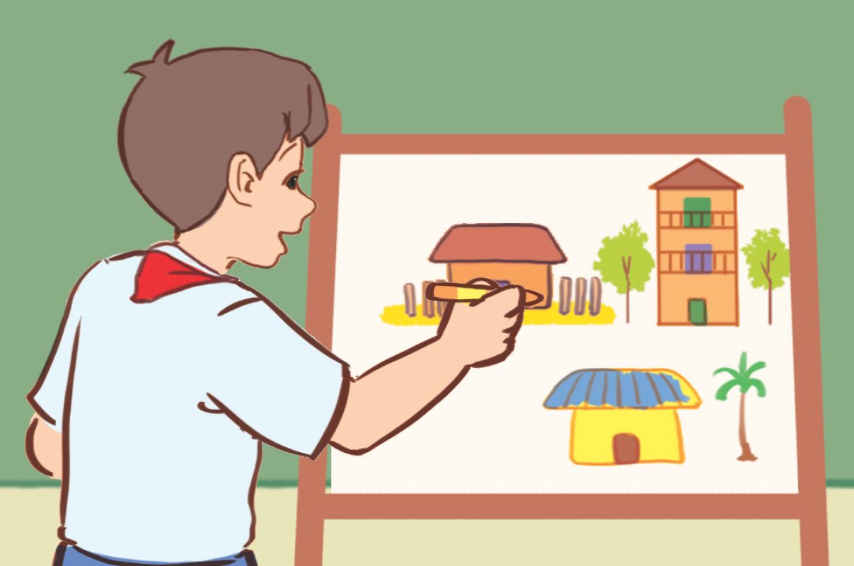 Công nghệ 10, Lên ý tưởng thiết kế và lập bản vẽ mặt bằng cho ngôi nhà